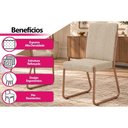 Ver imagem 5 de Kit 2un Cadeiras Cozinha Nina 1756 Rose/Areia/Caramelo Carraro