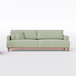 Sofá Living Doha 1,78m em Linho Columbia Premium Verde Militar - Home Mobily - 1