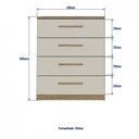 Ver imagem 3 de Cômoda 4 Gavetas CM40 Araucária Decibal