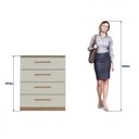 Ver imagem 4 de Cômoda 4 Gavetas CM40 Araucária Decibal