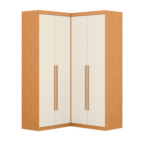Guarda Roupa de Canto 4 Portas 4 Gavetas Tuim Yescasa