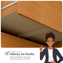 Guarda Roupa de Canto 4 Portas 4 Gavetas Tuim Yescasa - 9