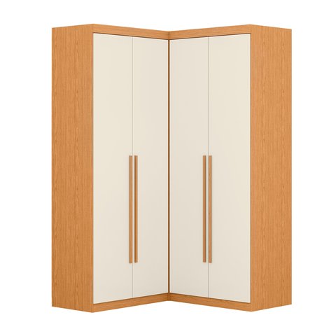Guarda Roupa de Canto 4 Portas 4 Gavetas Tuim Yescasa