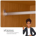Ver mais imagens de Guarda Roupa de Canto 4 Portas 4 Gavetas Tuim Yescasa