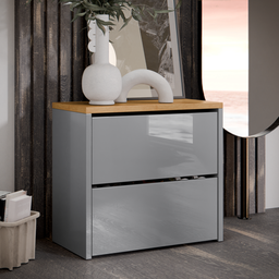 Sapateira para Quarto ou Hall com 2 Portas Basculantes Moderna Mell - 1