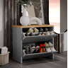 Sapateira para Quarto ou Hall com 2 Portas Basculantes Moderna Mell - 3