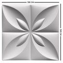 Ver imagem 7 de Forma 3D Gesso e Cimento ABS 1mm - Flor do Oriente 34x34 cm