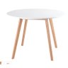 Mesa de Jantar Sala Cozinha Leda Compacta Ideal para Ambientes Pequenos e Modernos Cor Branca 80cm - 7