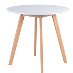 Mesa de Jantar Leda Compacta Ideal para Ambientes Pequenos e Modernos Cor Branca 80cm - 7