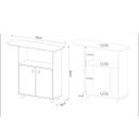 Ver imagem 4 de Tábua de Passar Roupa com Armário 2 Portas Multimóveis Cr30011 Branca