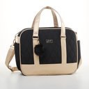 Ver imagem 2 de Bolsa + Frasqueira Térmica Preta e Dourado Oslo