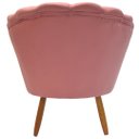 Ver imagem 4 de Poltrona Pétala Rose Suede Confortavel e Elegante Para Salara Quarto e Escritório