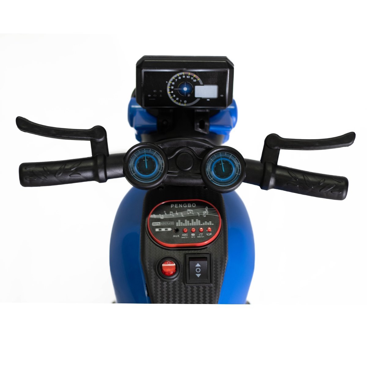 Mini Moto Elétrica Infantil Motorizada Triciclo Passeio 6V Street Azul - 2