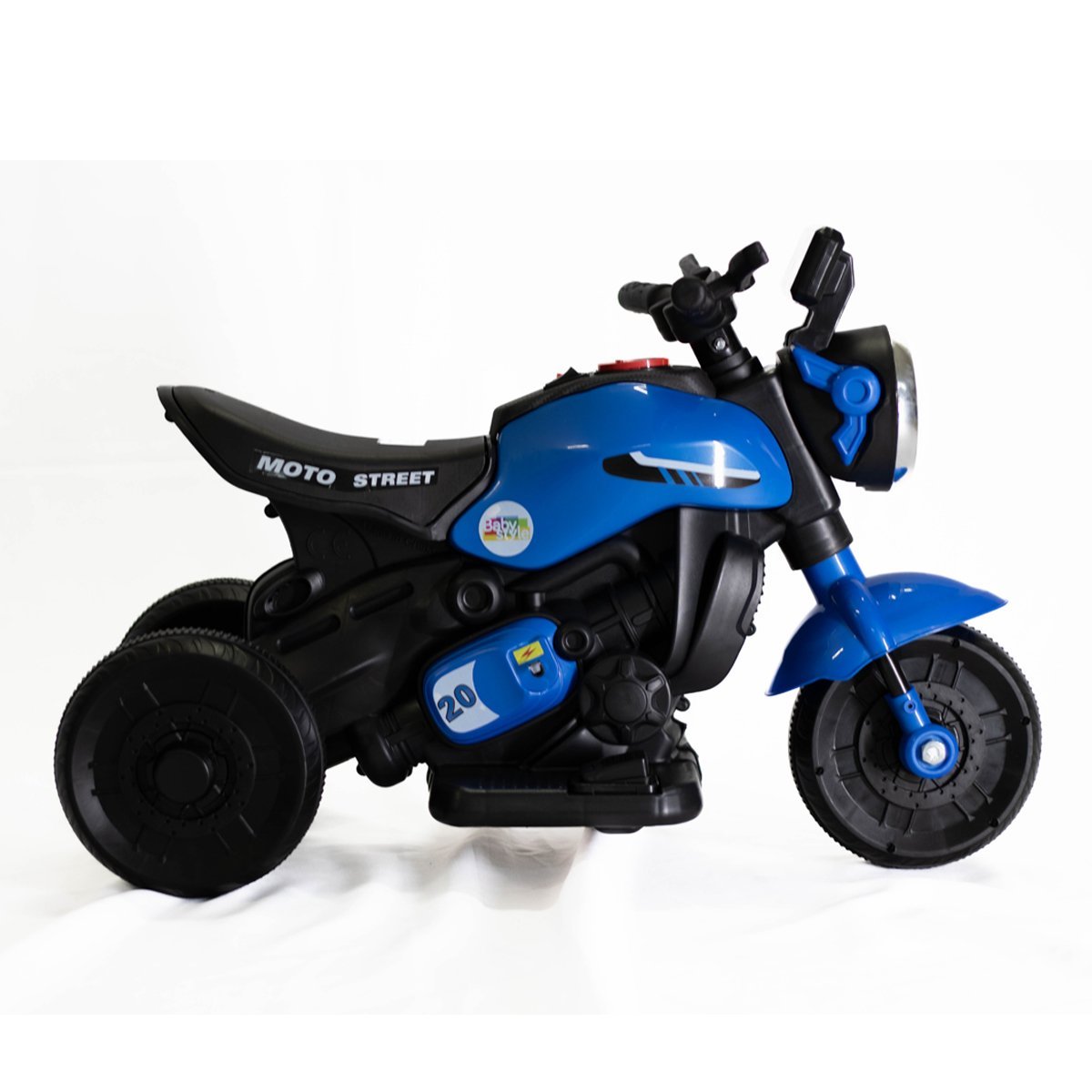 Mini Motinha Infantil Elétrica Para Criança Triciclo Azul