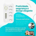 Ver imagem 4 de Extensão 5 Tomadas e 4 USB LED Bivolt 110V/220V