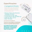 Ver imagem 3 de Extensão 5 Tomadas e 4 USB LED Bivolt 110V/220V