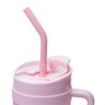 Kit 1 Caneca com 2 Garrafas Squeeze de Plástico Rosa - 5