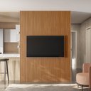 Ver imagem 1 de Painel para TV Ripado 1.8 Modular Canela Linea Brasil - Nature Fosco