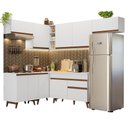 Ver imagem 3 de Armário de Cozinha Completa de Canto 402cm Branco Reims Madesa 03