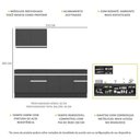 Ver imagem 5 de Armário De Cozinha Compacta Mp2111.898 Preto/branco