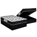 Ver imagem 1 de Cama Box Baú Casal: Colchão Espuma D45 Luckspuma Gran Luck Pró Saúde Duplo + Base Black(138x188)