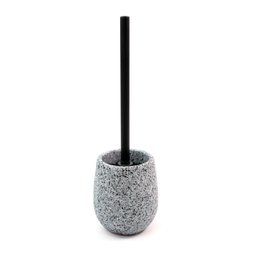 Escova Sanitária com Suporte de Cerâmica Granulado Cinza - 3