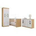 Ver imagem 2 de Quarto de Bebê Completo com Berço 3 em 1 para Colchão 130x60cm Amora Multimóveis Mp4561