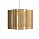 Ver imagem 3 de Luminária Pendente Sirius Modelo Ripado -:MDF CRU