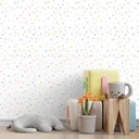 Ver imagem 1 de Papel de Parede Adesivo Triângulos Coloridos Lavável Fosco 3m