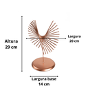 Ver imagem 2 de Enfeite para Mesa Decorativo de Ferro Rose Gold