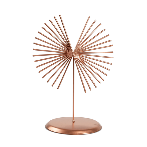 Enfeite para Mesa Decorativo de Ferro Rose Gold