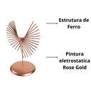 Ver imagem 5 de Enfeite para Mesa Decorativo de Ferro Rose Gold