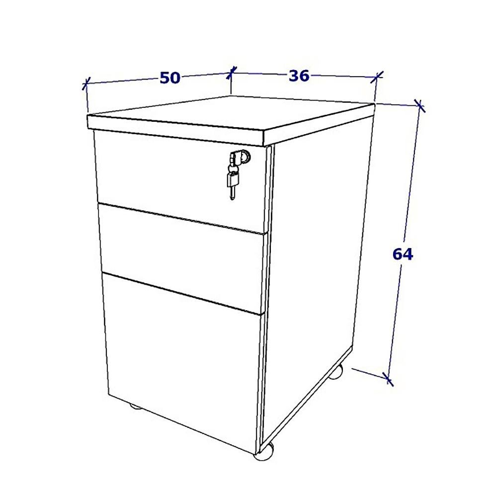 Plataforma C/ 2 Gav. Divisória 4 Pessoas Pé Cav Mac B 2,40m Cor:macadâmia com Branco - 4