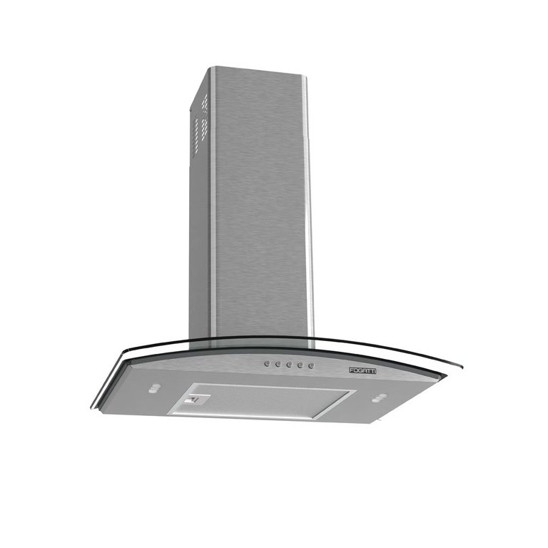 Coifa Fogatti de Parede Clean Vidro Curvo Kromanox 60cm