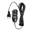 Ver imagem 4 de Extensão Elétrica 3 Tomadas Pl 2x0,75 5m Preta