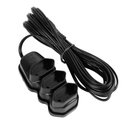 Ver imagem 1 de Extensão Elétrica 3 Tomadas Pl 2x0,75 5m Preta