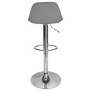Ver imagem 4 de Banqueta Joly Luisa Eames Saarinen Regulável Base Giratória Cromada - Cinza
