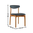 Ver imagem 4 de Conjunto Sala de Jantar Mesa Madeira Maciça Genova 6 Cadeiras Monaco