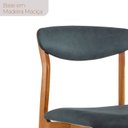 Ver imagem 6 de Conjunto Sala de Jantar Mesa Madeira Maciça Genova 6 Cadeiras Monaco Marrom/Jade/Cinamomo Imbuia/Off