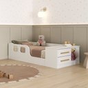 Ver imagem 1 de Cama Infantil Montessoriana Solteiro Miguel Branco