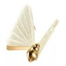 Luminária Borboleta Pendente Led Dourado Acrílico Branco Quente Cabeceira Quarto Sala - 1