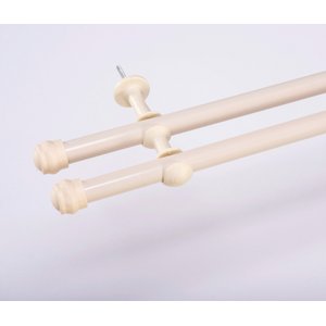 Varão Duplo para Cortina de 2 Metros Espessura 19mm - Bege