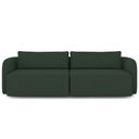 Ver imagem 3 de Sofá 3 Lugares Sala Living Orgânico 240cm Oregon K01 Veludo Verde - Lyam Decor