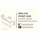 Ver imagem 5 de Armário Aéreo de Cozinha 120cm 1 Porta 1 Nicho Garrafeiro MDF Porto Itatiaia