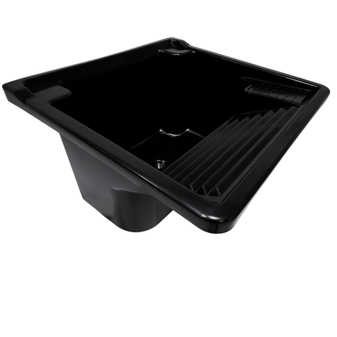 Tanque Plástico Preto 26l de Parede para Torneira de Bancada
