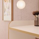 Ver imagem 5 de Penteadeira com Espelho Curvo 110cm Camarim Ariel Off White Dourado
