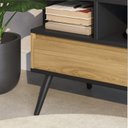 Ver mais imagens de Rack Aparador Estante para Tv 55 Polegadas com Porta Nicho Prateleira Pés Palito Retro