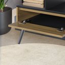 Ver imagem 7 de Rack Aparador Estante para Tv 55 Polegadas com Porta Nicho Prateleira Pés Palito Retro