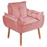Poltrona Decorativa Opala Quarto Infantil de Criança Suede Rosa - Wd Decor - 2