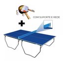 Ver imagem 2 de Mesa de Ping Pong com Rodas, Suporte e Rede Mdf 15mm Klopf 1009 + Kit Raquetes e Bolinhas 5055